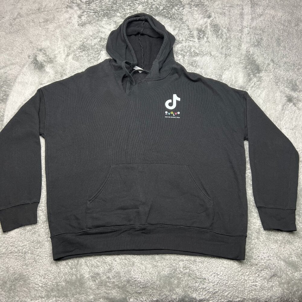 Tik Tok Hoodie Mens Extra Large Black Summit 2022 Social Media Influencer